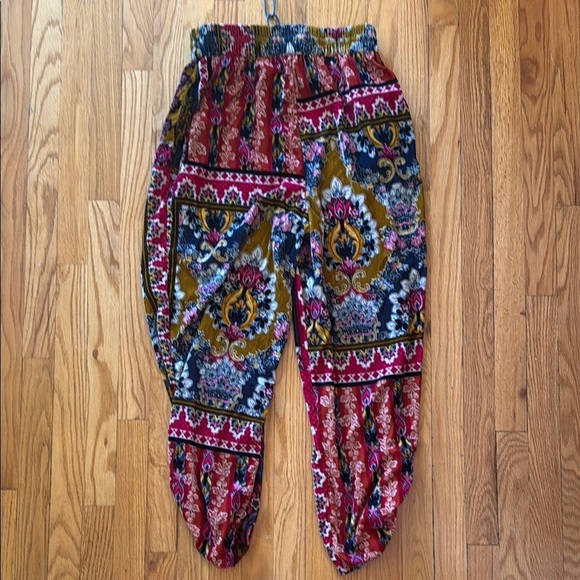 Maeve sz S velvet Patchwork Pants great pre owned condition - Picture 9 of 9